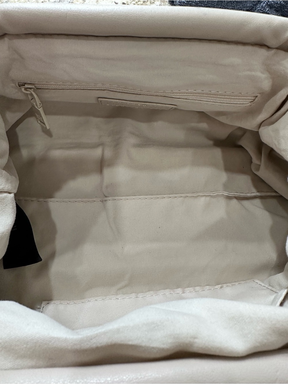 Badgley Mischka leather clutch-Chain-Handle Shoulder Bag Beige/Blush NWT - Picture 5 of 7